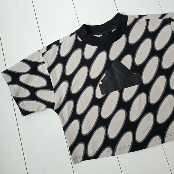 NWT Urban Outfitters Adidas X Merimekko Future Icons 3-Stripes Tee XS - Picture 5 of 12